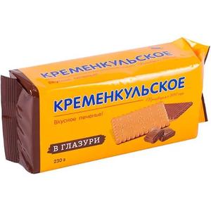 Печенье КРЕМЕНКУЛЬСКОЕ 230г в шоколадной глазури 