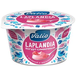 Йогурт ВИОЛА Лапландия 7,2% 180г Малина с сыром маскарпоне 